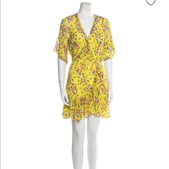 Tanya Taylor Silk Yellow Floral Dress - Picture 3 of 6